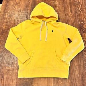 Polo Ralph Lauren Hoodie Men's Medium Yellow Long Sleeve Heavyweight Pullover